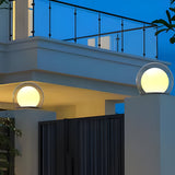 Bero | Stainless Steel Globe Fence and Pillar Lamp with E27 Fitting and IP65 for Garden and Patio