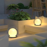 Bero | Stainless Steel Globe Fence and Pillar Lamp with E27 Fitting and IP65 for Garden and Patio