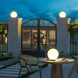 Bero | Stainless Steel Globe Fence and Pillar Lamp with E27 Fitting and IP65 for Garden and Patio