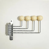 Dralyn | Modern Wall Hook Rack with Rounded Design for Entryway, Bedroom and Home Organisation