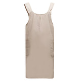 Beltoz | Cotton Linen Apron Dress Cross Back Kitchen Apron with Pockets for Cooking and Everyday Use