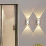 Vaselle | Nordic Up Down LED Outdoor Wall Light with Frosted Acrylic and IP65 Waterproof Aluminium Design