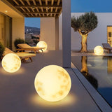 Eroa | Decorative Moon Sphere Garden Lamp with Warm LED Glow for Pathway, Garden and Balcony Use