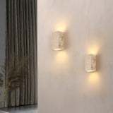 Orelina | Travertine Stone Outdoor Wall Light with Warm 3000K LED and Waterproof IP65 Exterior Design