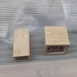 Orelina | Travertine Stone Outdoor Wall Light with Warm 3000K LED and Waterproof IP65 Exterior Design