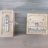 Orelina | Travertine Stone Outdoor Wall Light with Warm 3000K LED and Waterproof IP65 Exterior Design