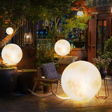 Eroa | Decorative Moon Sphere Garden Lamp with Warm LED Glow for Pathway, Garden and Balcony Use