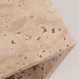 Orelina | Travertine Stone Outdoor Wall Light with Warm 3000K LED and Waterproof IP65 Exterior Design