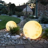 Eroa | Decorative Moon Sphere Garden Lamp with Warm LED Glow for Pathway, Garden and Balcony Use