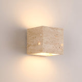 Orelina | Travertine Stone Outdoor Wall Light with Warm 3000K LED and Waterproof IP65 Exterior Design