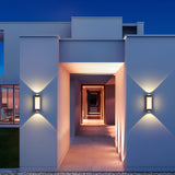 Vaselle | Nordic Up Down LED Outdoor Wall Light with Frosted Acrylic and IP65 Waterproof Aluminium Design