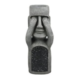 Velourin | Solar Easter Island Sculpture Set of 3 with Warm LED Glow for Garden, Lawn and Patio