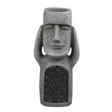 Velourin | Solar Easter Island Sculpture Set of 3 with Warm LED Glow for Garden, Lawn and Patio