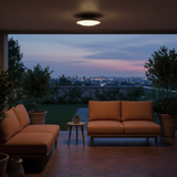 Eliorae | Retro Dome Ceiling Light in Green & Brown for Modern Interiors