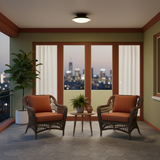 Eliorae | Retro Dome Ceiling Light in Green & Brown for Modern Interiors