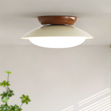Eliorae | Retro Dome Ceiling Light in Green & Brown for Modern Interiors