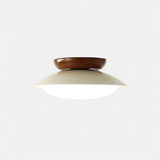 Eliorae | Retro Dome Ceiling Light in Green & Brown for Modern Interiors