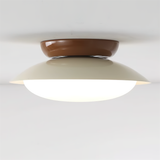 Eliorae | Retro Dome Ceiling Light in Green & Brown for Modern Interiors