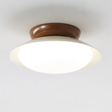 Eliorae | Retro Dome Ceiling Light in Green & Brown for Modern Interiors