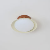 Eliorae | Retro Dome Ceiling Light in Green & Brown for Modern Interiors