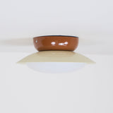 Eliorae | Retro Dome Ceiling Light in Green & Brown for Modern Interiors