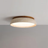 Luvia | Travertine Stone Ceiling Light with Soft Warm Glow