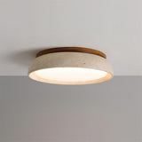 Luvia | Travertine Stone Ceiling Light with Soft Warm Glow