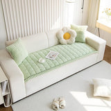 Velori | Plush Sofa Cover with Anti-Slip Design and Soft Flannel Fabric Protector