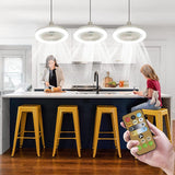 LED Ceiling Fan Light with Remote Control – Easy Screw-In Installation