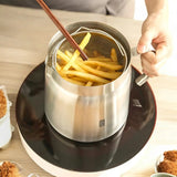 Javix | Stainless Steel Oil Strainer Pot for Frying and Oil Storage