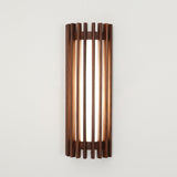 Soreon | Luxury Wooden Wall Lamp Modern LED Wall Light with Walnut Finish for Living Room, Bedroom and Dining Room