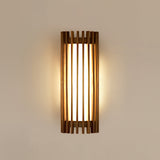 Soreon | Luxury Wooden Wall Lamp Modern LED Wall Light with Walnut Finish for Living Room, Bedroom and Dining Room