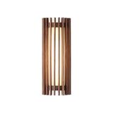 Soreon | Luxury Wooden Wall Lamp Modern LED Wall Light with Walnut Finish for Living Room, Bedroom and Dining Room