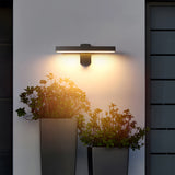 Halven | IP65 Hardwired Outdoor Wall Light in Aluminium with Warm White LED, Wall Switch or Motion Sensor