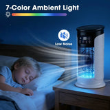 3-in-1 Portable Air Cooler Fan with Humidifier & LED Night Light