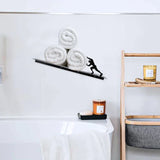 Kireva | Decorative Bathroom Shelf with Toilet Paper Holder