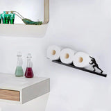 Kireva | Decorative Bathroom Shelf with Toilet Paper Holder