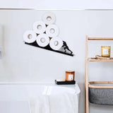 Kireva | Decorative Bathroom Shelf with Toilet Paper Holder