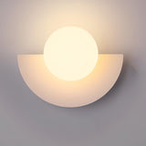 Elmara | Scandinavian Half Moon Wall Light with Integrated LED and Minimalist Nordic Design