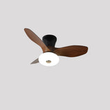 Malven | Natural Wood Ceiling Fan with Tri-Colour LED Light and Remote Control for Living Room and Bedroom
