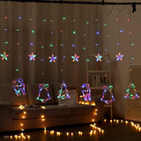 Seno | Solar Star and Moon String Lights with LED for Garden, Patio and Balcony Decoration