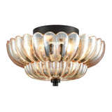 Amyra | Vintage Amber Glass Ceiling Lamp for Living Room and Bedroom