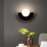 Elmara | Scandinavian Half Moon Wall Light with Integrated LED and Minimalist Nordic Design