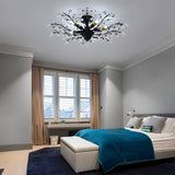 Velienne | Dimmable Floral Crystal Chandelier for Living & Dining Spaces