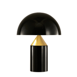Nuvella | Geometric Steel Table Light with Double Globe Design for Contemporary Interiors