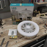 LED Ceiling Fan Light with Remote Control – Easy Screw-In Installation