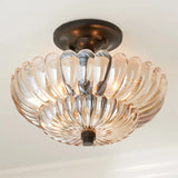 Amyra | Vintage Amber Glass Ceiling Lamp for Living Room and Bedroom