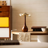 Orlaya | Brass and Glass Table Lamp with 3 Colour Temperatures and Integrated LED