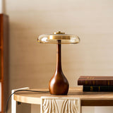 Orlaya | Brass and Glass Table Lamp with 3 Colour Temperatures and Integrated LED