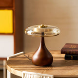 Orlaya | Brass and Glass Table Lamp with 3 Colour Temperatures and Integrated LED
